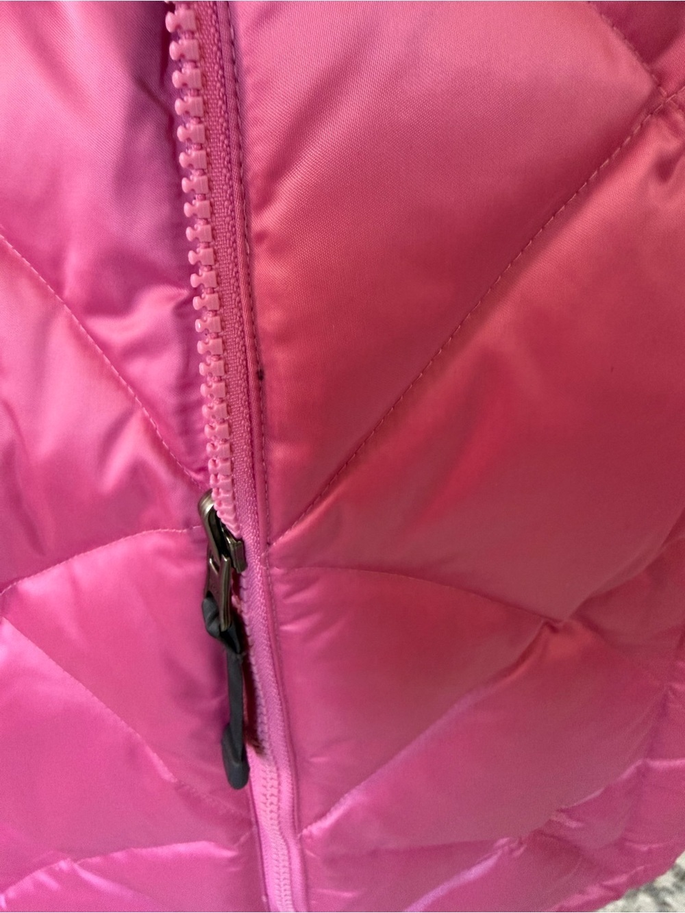 NWOT The North Face Barbie Pink Goose Down Puffer Ski Jacket XS Chevron Quilted - Picture 7 of 10